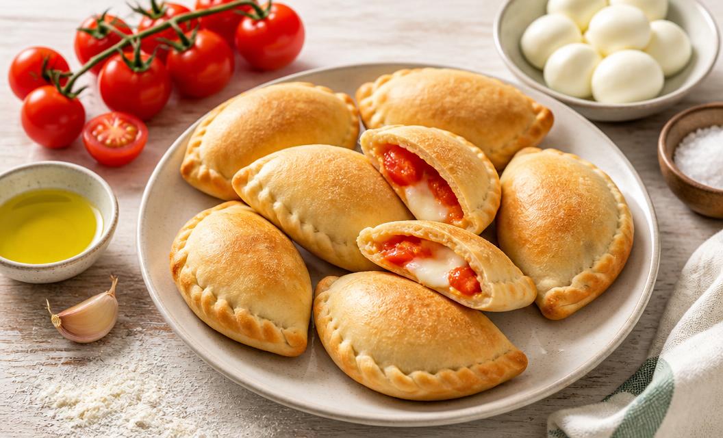 Mini calzoni s rajčicama i mozzarellom